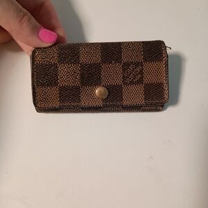 LOUIS VUITTON Damier Ebene Key Rings Holder Hooks  Browns